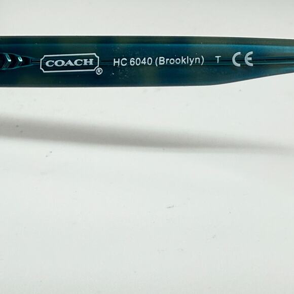Coach HC 6040 Brooklyn 5116 Dark Tortoise/Teal 52-16 135 Eyeglasses Frames 18548 - Picture 6 of 7